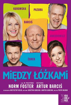 Między łóżkami, teatr gudejko, plakat